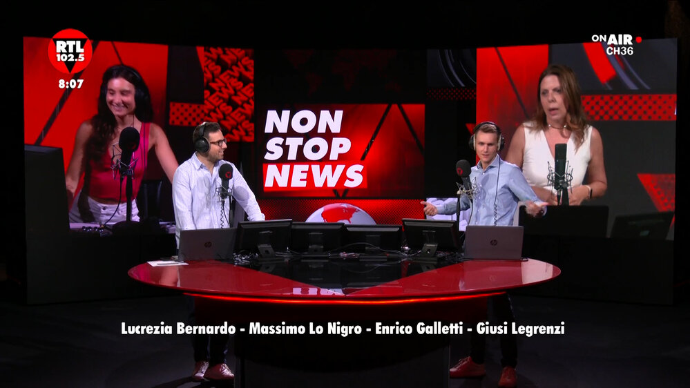 Non Stop News: spazio Donna Moderna, il calcio, gli effetti del caldo, rubrica Non chiudere gli occhi, l’attualità