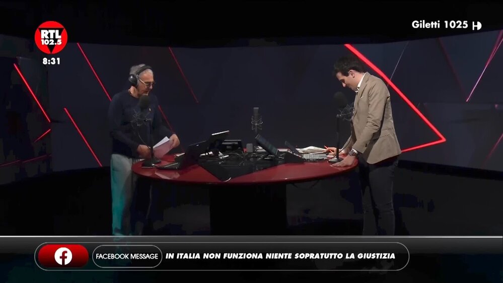Alessandro Sallusti a Giletti 102.5