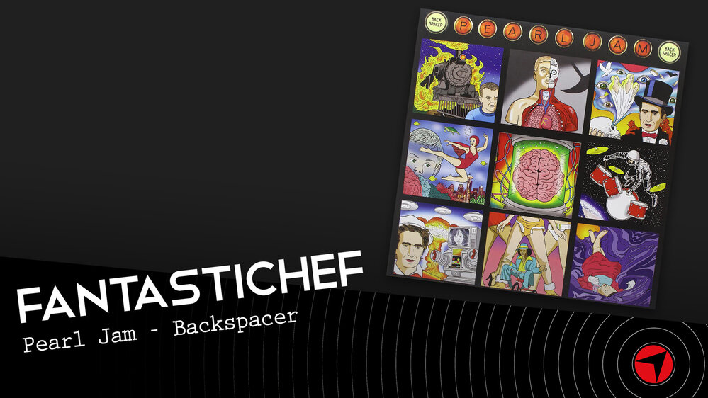 Il menu di Backspacer dei Pearl Jam