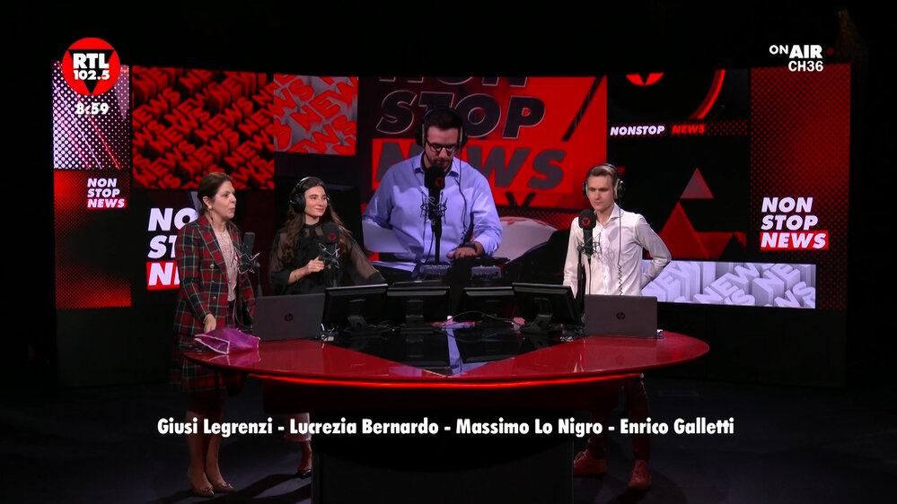 Non Stop News: spazio Donna Moderna, lo sport, Trump in Cina, RTL 102.5 e Gallerie d’Italia